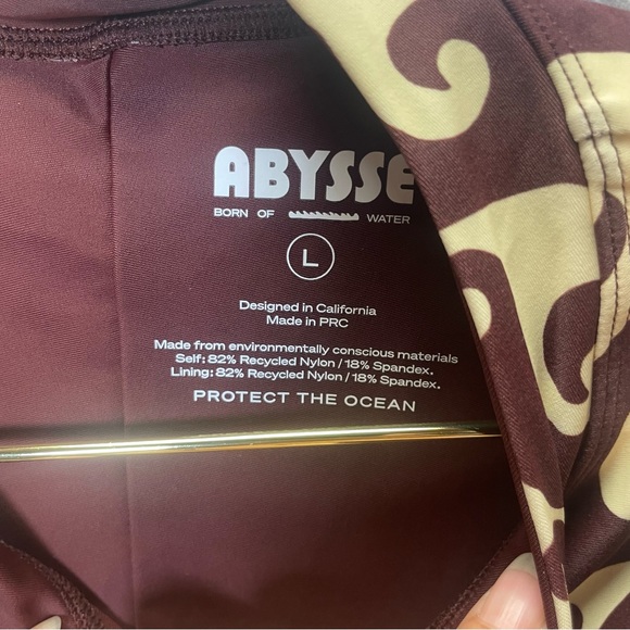 Abysse One Piece Swimsuit in Copper Wave NWT - Picture 6 of 8